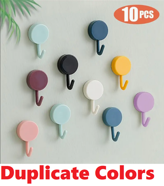Self-Adhesive Hooks 10개 (색상중복)