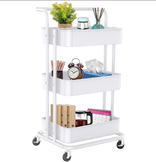 (신품) 3단 메탈 메쉬카트