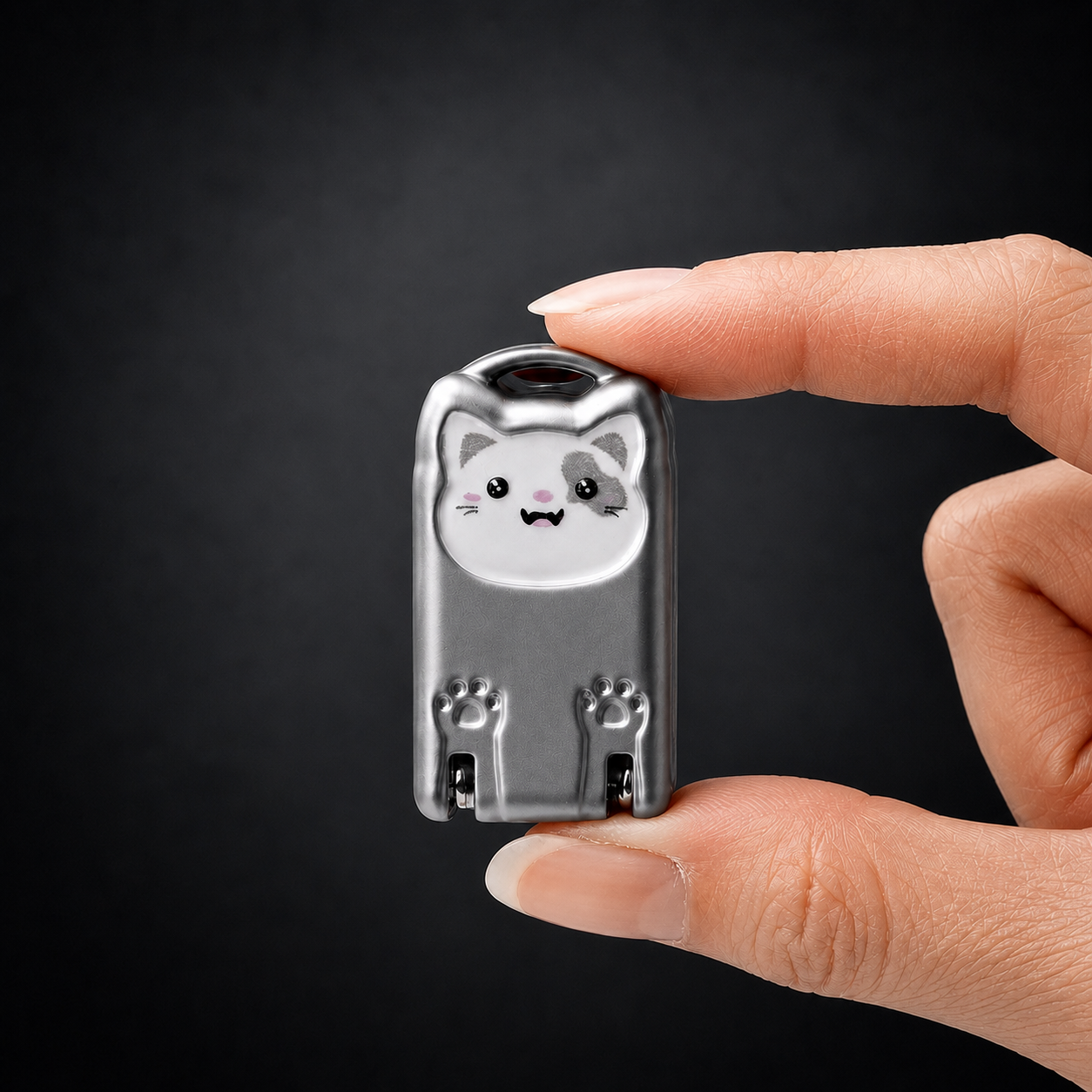 Mini Nail Clipper with Keyring Hole