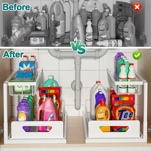 싱크대 캐비넷 정리 - 2개 세트