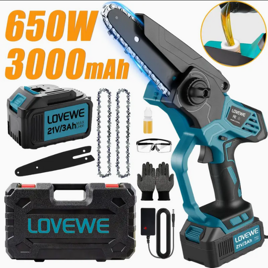 (신품) 6인치 미니 전기톱 650W 23 FT/S 21V 3Ah