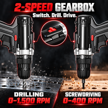 21V 무선 드릴 208 in-lbs, 2.0 Ah x 2