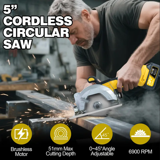 (신품) Circular Saw 5" 20v 3Ah x2