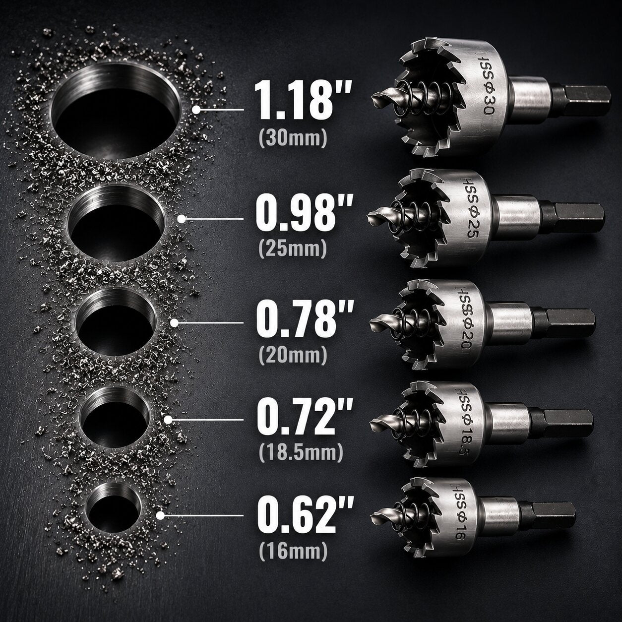 HSS Hole Saw Set