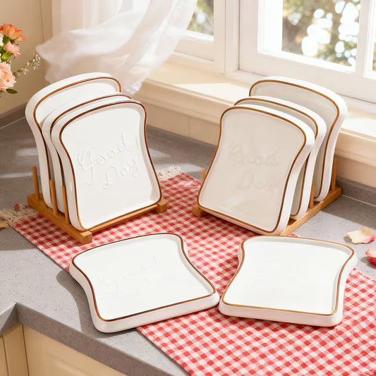 토스트 식빵 앞접시 - 4개 세트