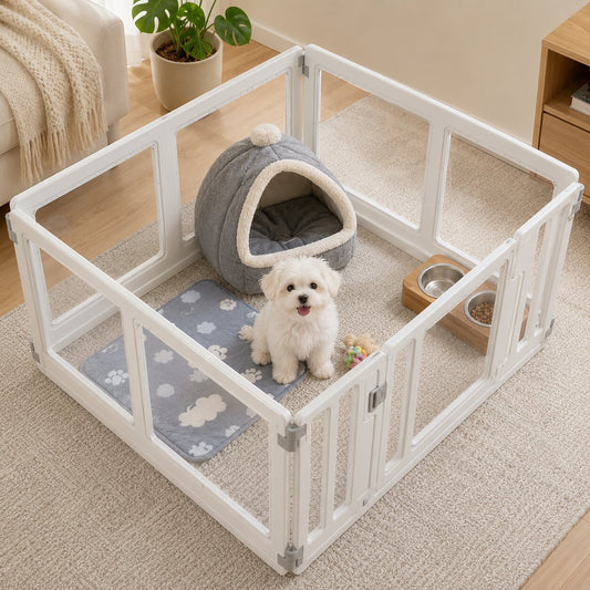 Modular Dog Playpen - 4 Panel (35 x 35 x 22.4")