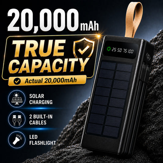 💥실측 20000 mAh - 태양광 파워뱅크