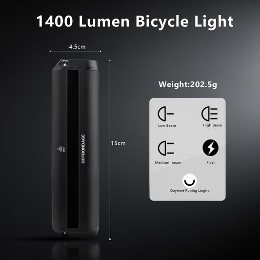 자전거 주행등 / 오토바이 보조등 1400lm