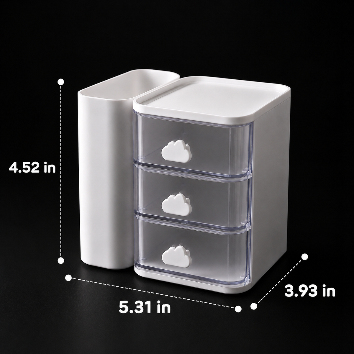 Mini Drawers - White