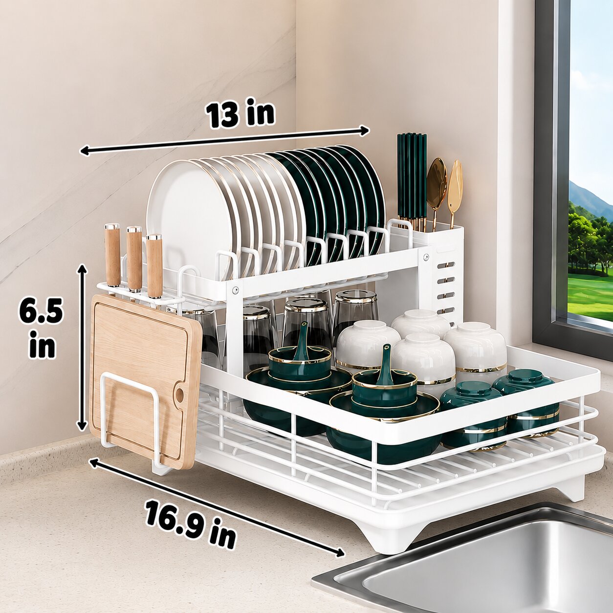 Dish Drying Rack - for 1 Person (See Video)