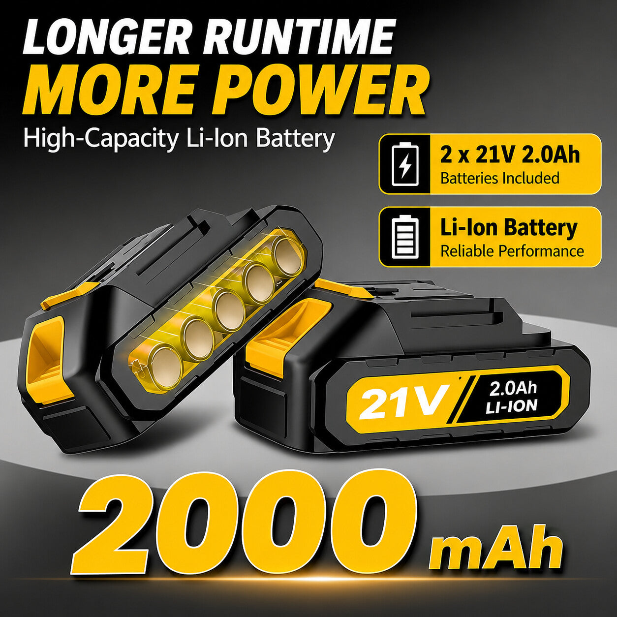 라쳇렌치 3/8 45Ft-lbs 21v 2Ah x2