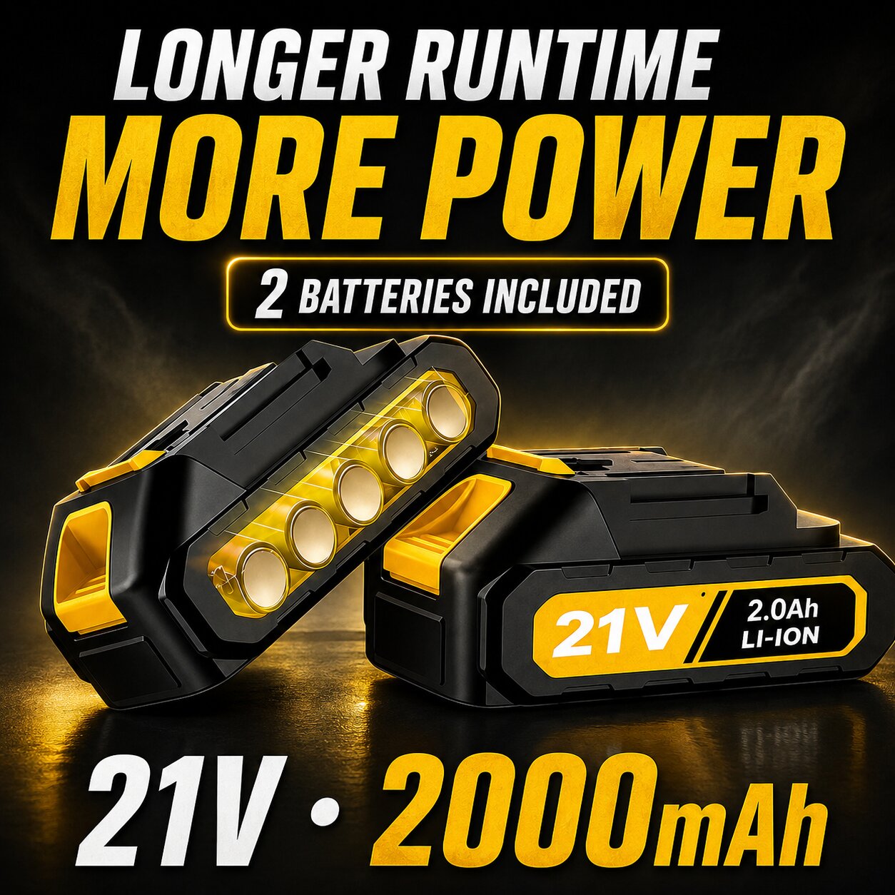 Ratchet Wrench 3/8 45Ft-lbs 21v 2Ah x 2