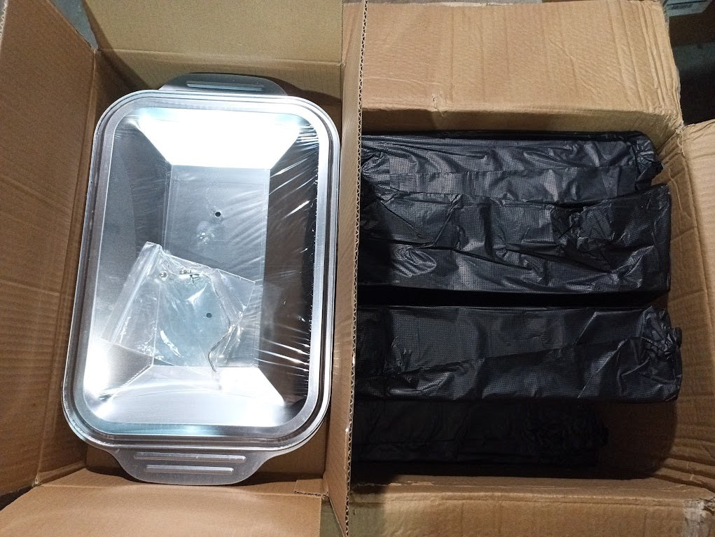 식재료 냉동보관 달라붙음 방지 - 스테인레스 용기 3개 Set