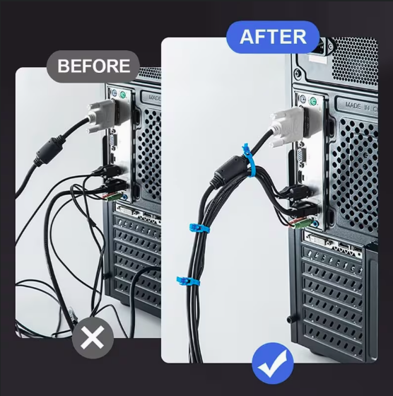 재사용가능 케이블 타이 12인치 - 100개