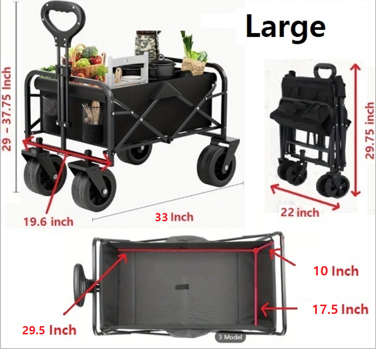 (신품) 장보고 집 도착후 차에서 물건 내릴때 쓰는 카트 Mini/small/Large