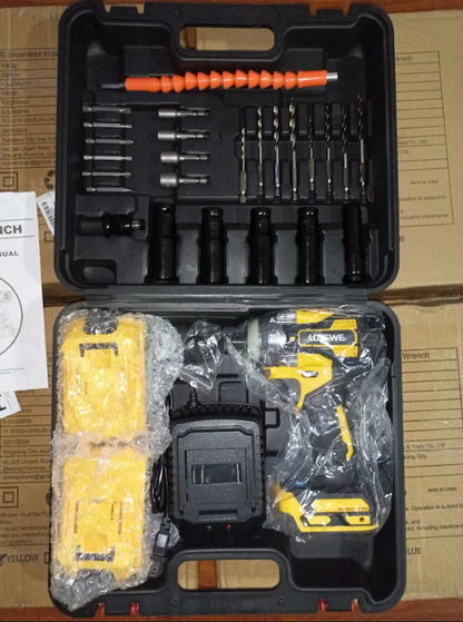 (신품) 임팩트 렌치 1/2 258 Ft-lbs 21v 2.6Ah x2