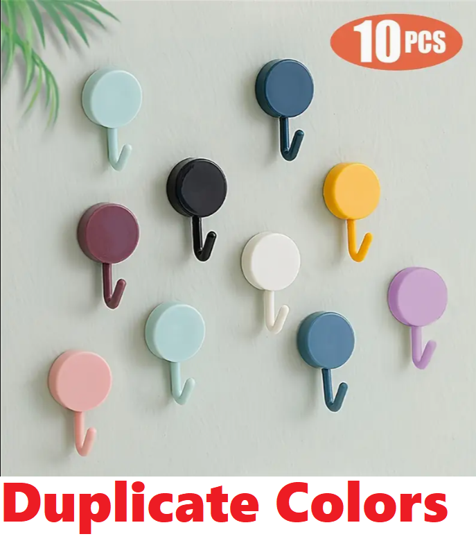 (신품) Self-Adhesive Hooks 10개 (색상중복)