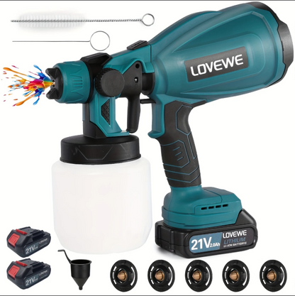 (신품) HVLP 21V 무선 페인트 스프레이