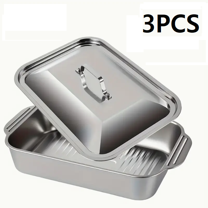 (신품) 스테인레스 식재료보관 3개 Set