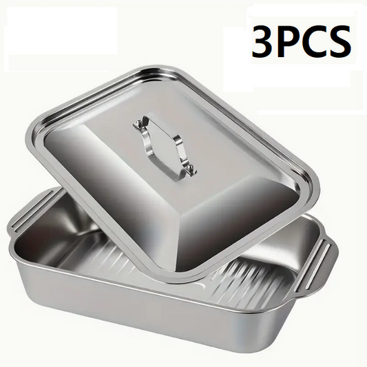 (신품) 스테인레스 식재료보관 3개 Set