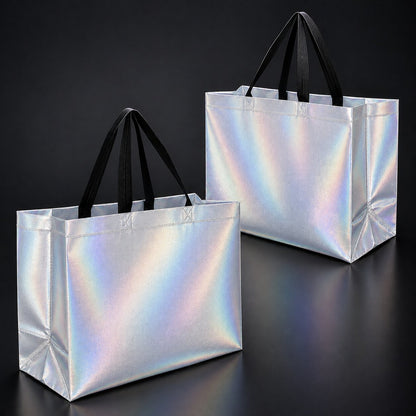 Holographic Gift Bags - 10 Pcs