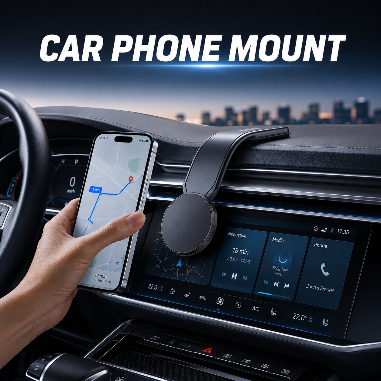 Flexi Magnetic Car Phone Mount