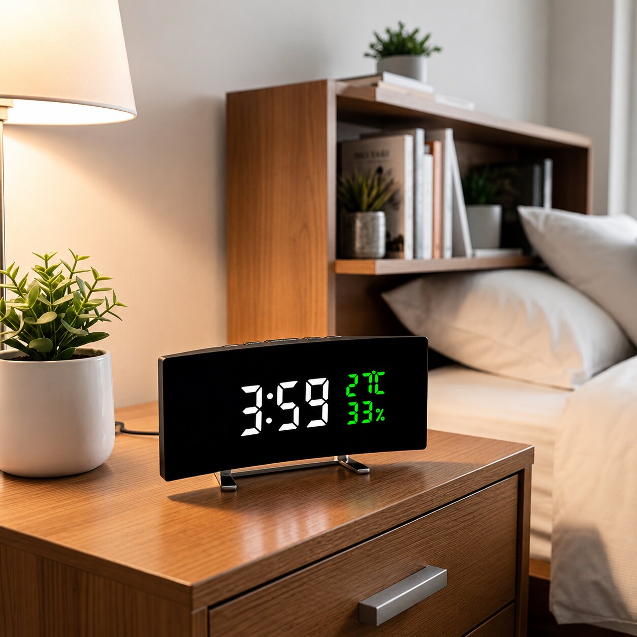 Curved Desk Clock