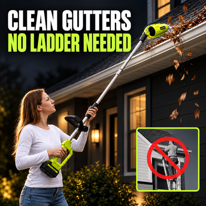Cordless Telescopic Leaf Blower - 2 x 4.0Ah Batteries