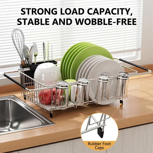 (판매완료) 길이조절 간이 식기건조대