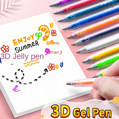3D 젤리펜 - 12개 (1.0mm)