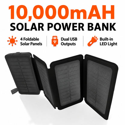 Solar Power Bank - 10000mAh