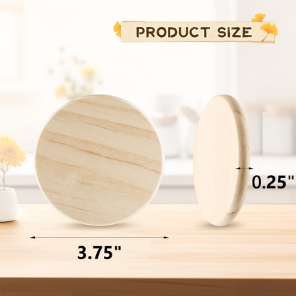 나무 컵받침 - 15개 세트