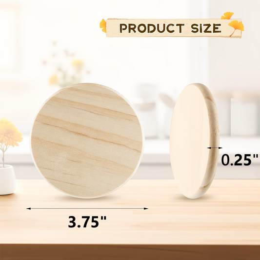 나무 컵받침 - 15개 세트