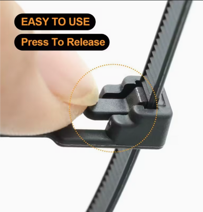 재사용가능 케이블 타이 12인치 - 100개