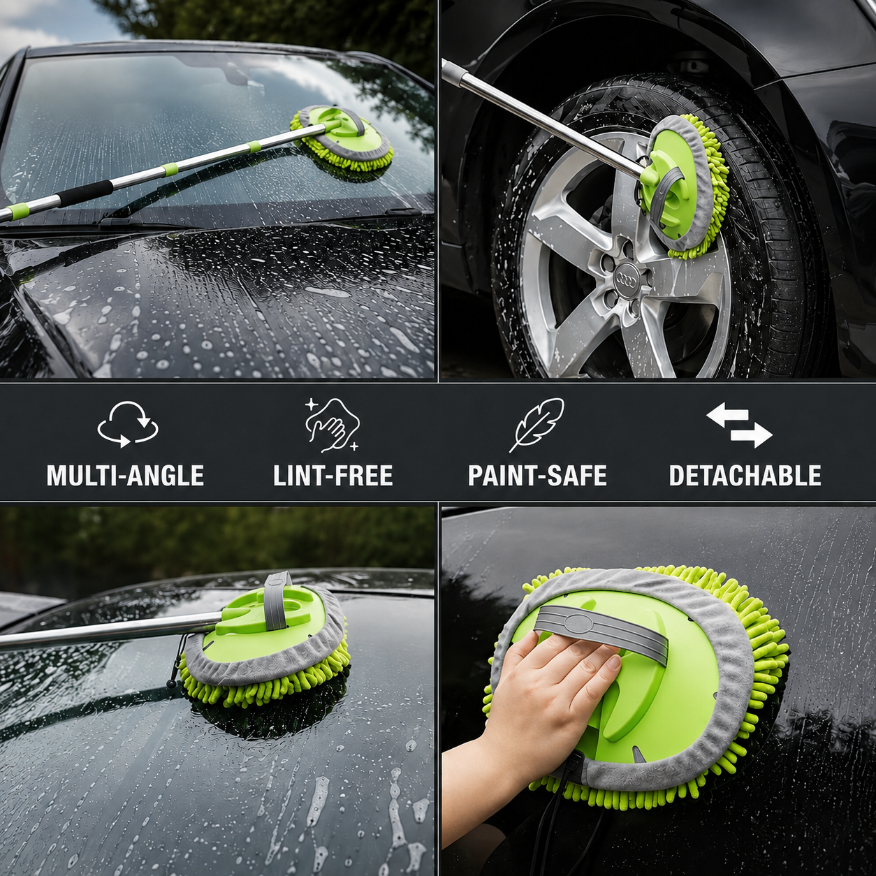 Car Wash Mop + Extra Pad