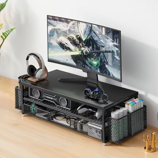 책상 정리 모니터 스탠드