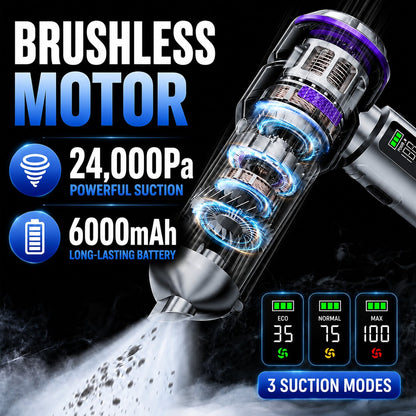 Cordless Car Vacuum with Air Duster
