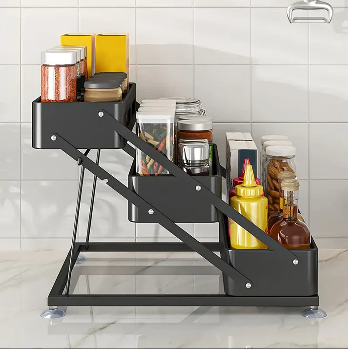 (조립불량) 3단 양념렉 - 흰색