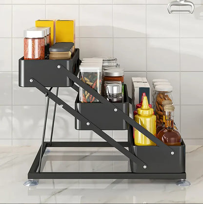 (조립불량) 3단 양념렉 - 흰색