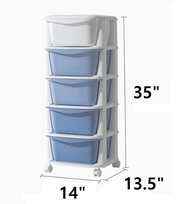 (신품) 5단 플라스틱 서랍
