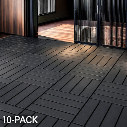 Interlocking Plastic Deck Tiles - 10 Pack