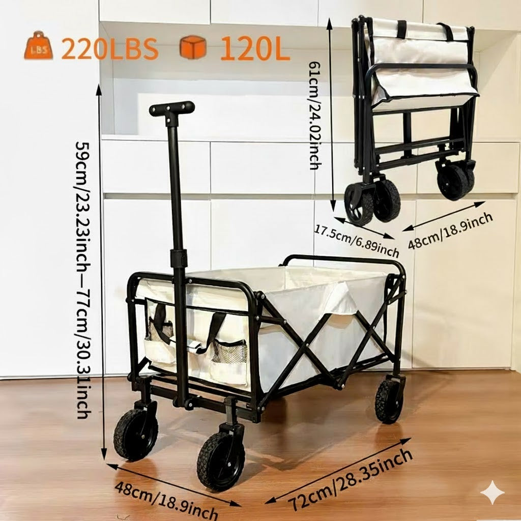 장보고 집 도착후 차에서 물건 내릴때 쓰는 카트 - 미디움