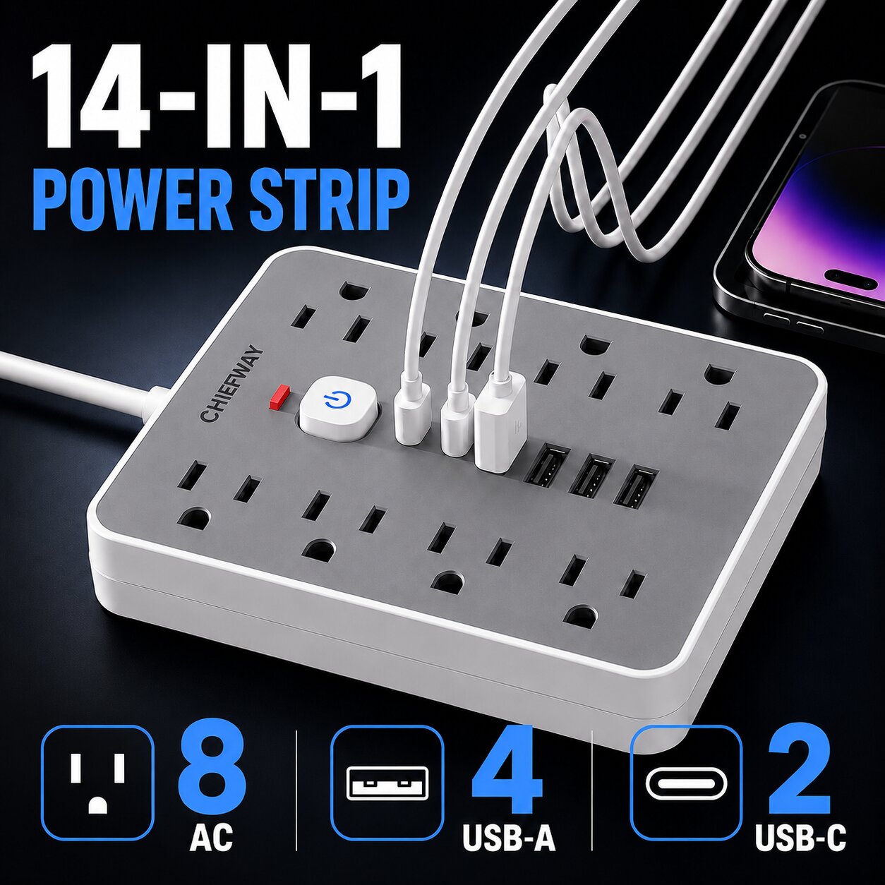 1250W Power Strip
