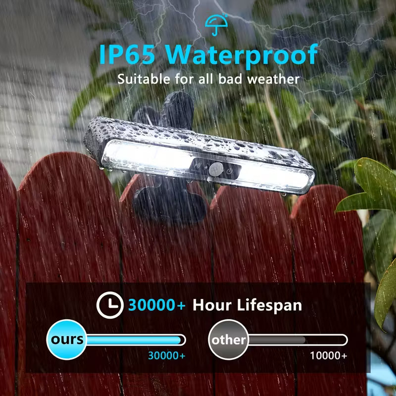 태양광 자동충전 클립 센서등 - 2개 세트