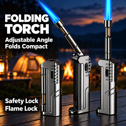Foldable Jet Flame Torch Lighter (Butane Not Included)