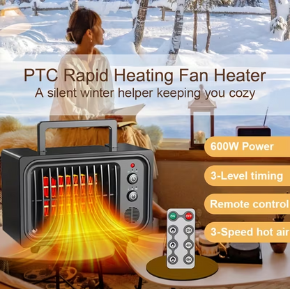 화장실/책상 미니 히터 600W