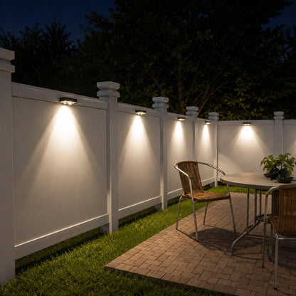 Solar Fence / Garden Lights - 2 Pack
