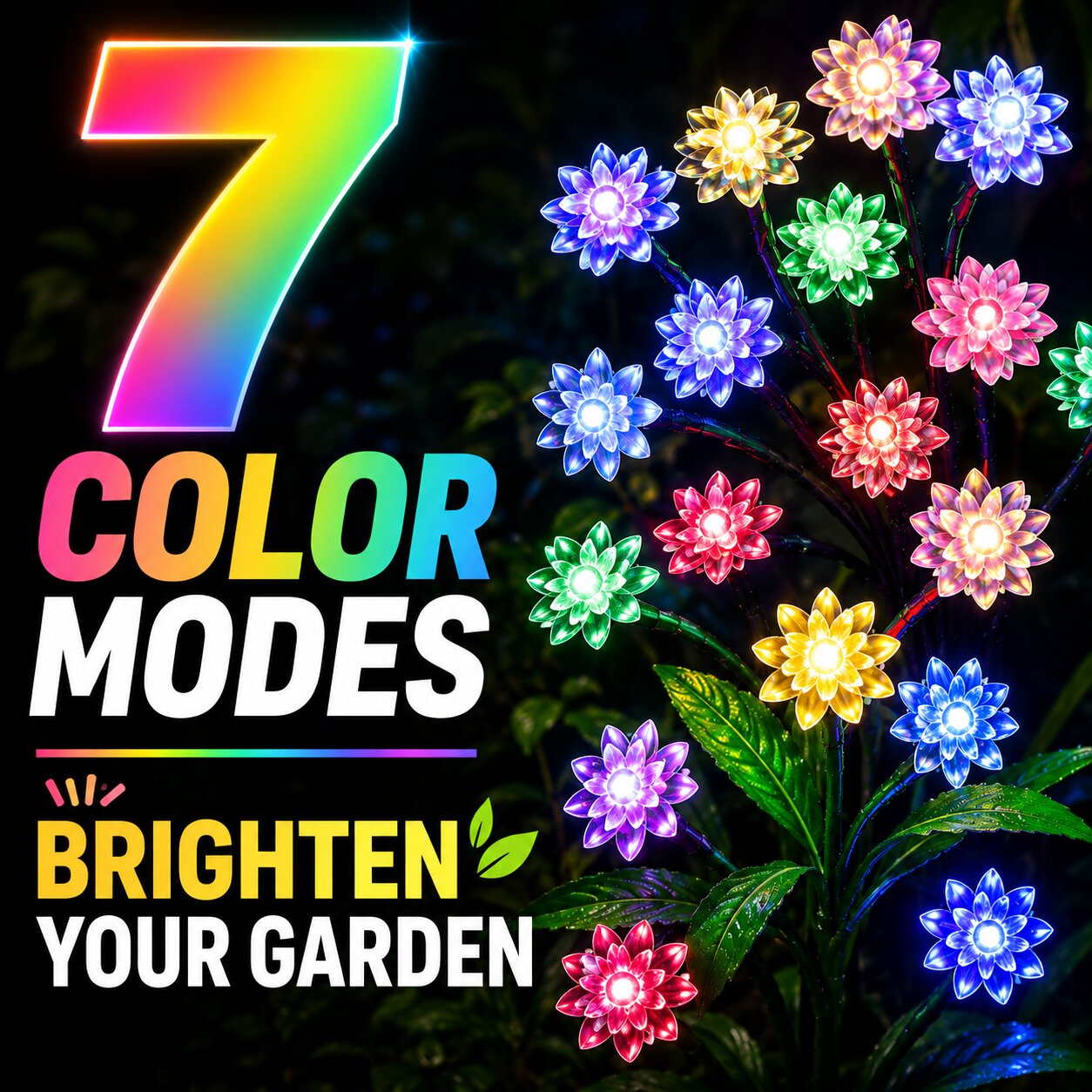 Solar Flower Tree Lights - 1 Pack