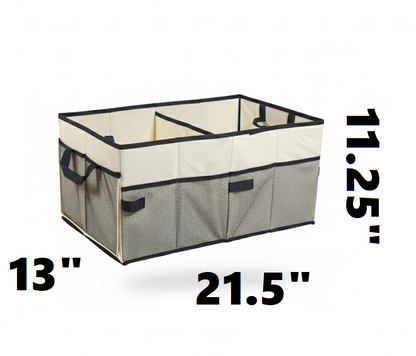 (신품) 차 트렁크 정리박스 - 베이지