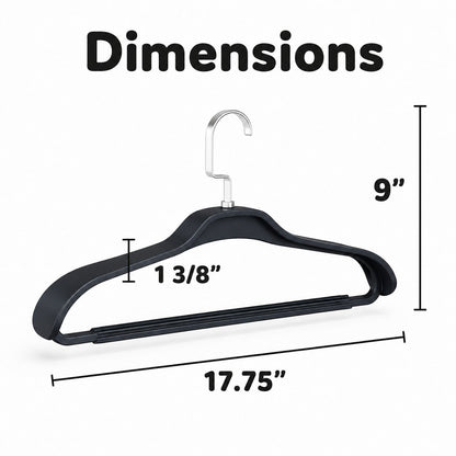 17.75" Clothes Hangers - 5 Pack